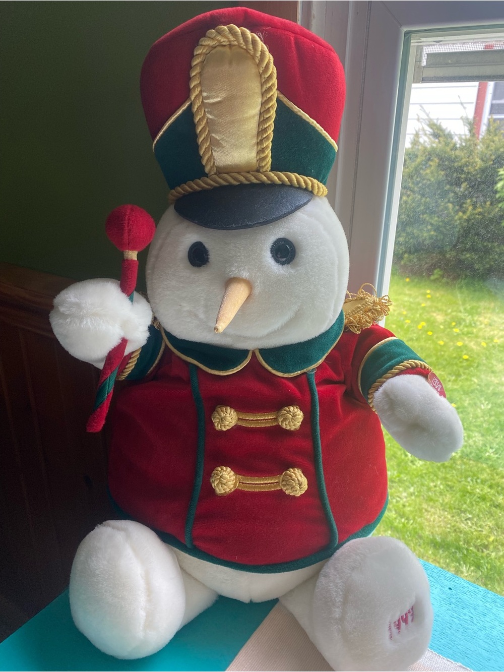 Animated Plush Nutcracker Snowman